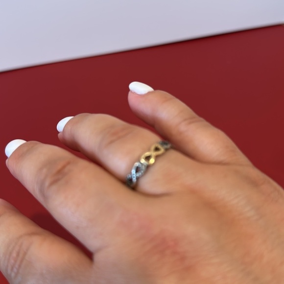 Pandora stackable Elegant Silver Rings size 8 - Picture 4 of 7